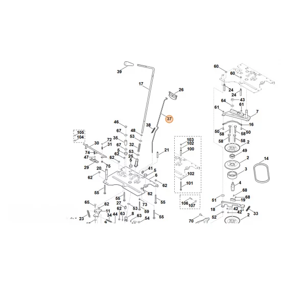 STIHL  Drążek 6170 703 1780